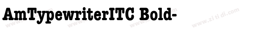 AmTypewriterITC Bold字体转换